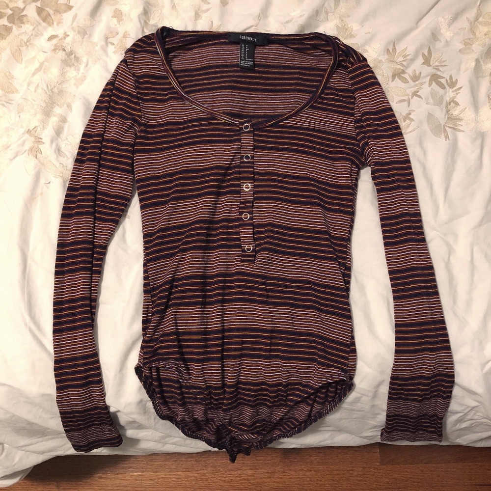 Forever 21 body suit long sleeve